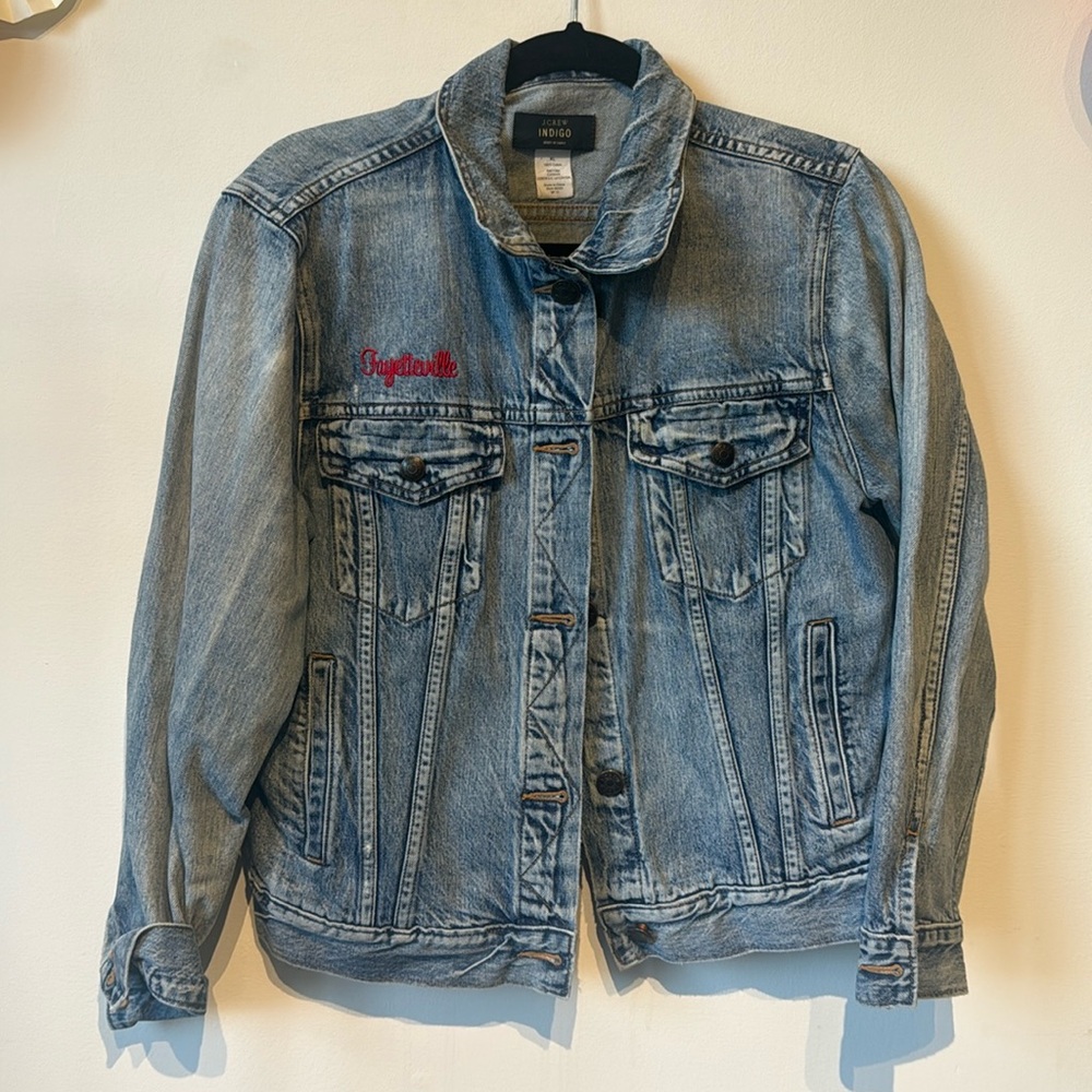 JCREW INDIGO JEAN JACKET SIZE XLARGE